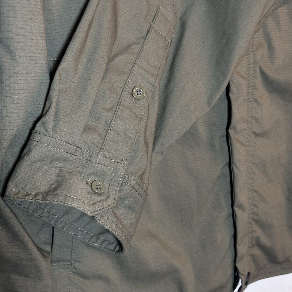Toad&Co Men's XL Transverse ShirtJacket Full Zip Olive Green Lightweight Shacket - Picture 6 of 13